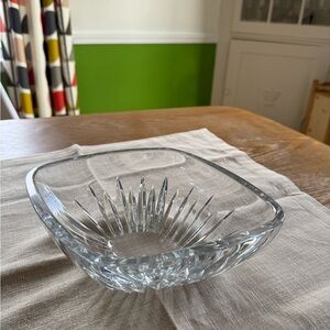 Rogaska Clear Crystal Diamond Shaped Bowl